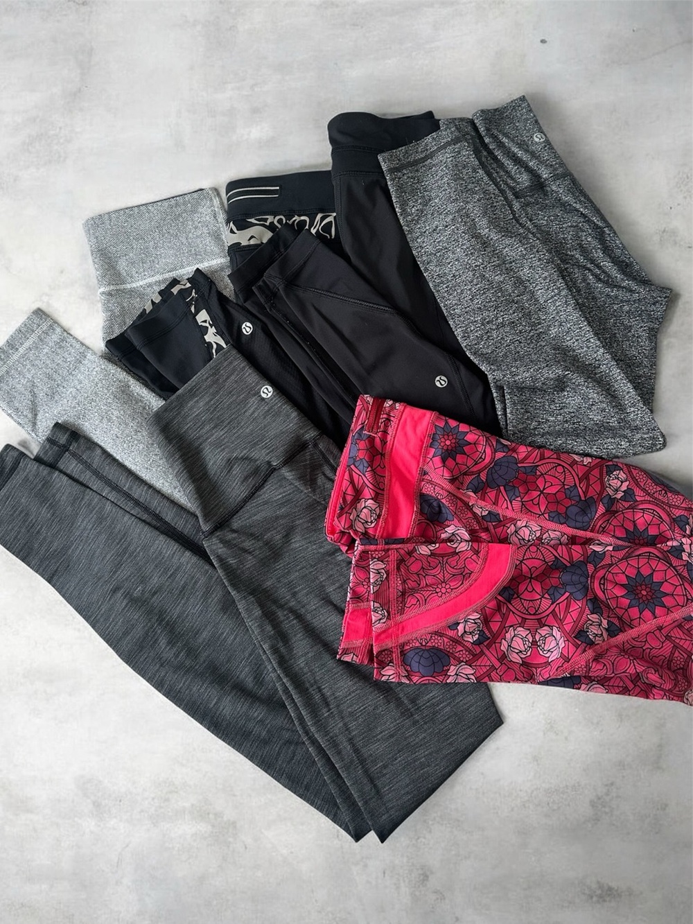 6 piece lululemon leggings set